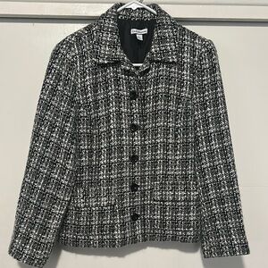Croft&Borrow Black and White Tweed Jacket